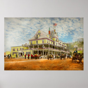 Stadt - Adirondack NY - Riverside Inn 1909 Poster