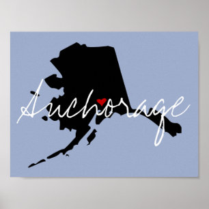 Stadt Alaska Poster