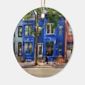 Stadt - Alexandria VA - Die Farben von Alexandria Keramik Ornament (Links)