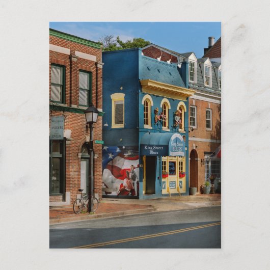 Stadt - Alexandria, VA - King Street Blues Postkarte (Vorderseite)