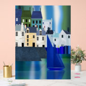 Stadt am Meer Acrylschild (Hochzeit)