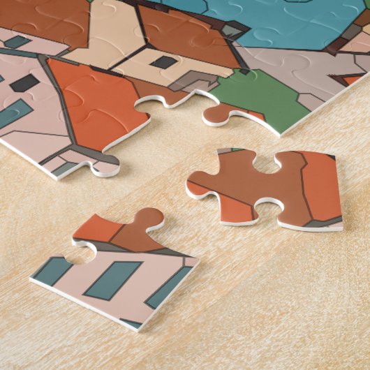 Stadt am Meer Puzzle (Seite)