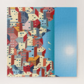 Stadt am Meer Puzzle (Horizontal)