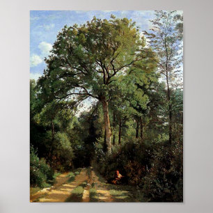 Stadt am Rande von Jean-Baptiste Camille Corot Poster