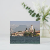 Stadt am See, Malcesine, Provinz Verona, Italien Postkarte (Stehend Vorderseite)