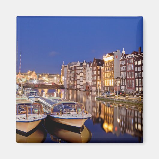 Stadt Amsterdam durch Nacht Magnet (Vorne)