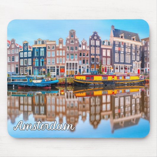 Stadt Amsterdam, Niederlande Mousepad (Vorne)