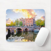 Stadt Amsterdam, Niederlande Mousepad (Mit Mouse)