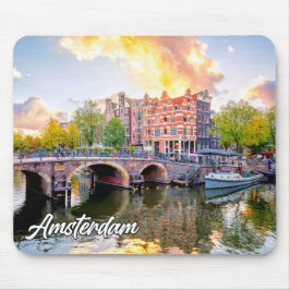 Stadt Amsterdam, Niederlande Mousepad