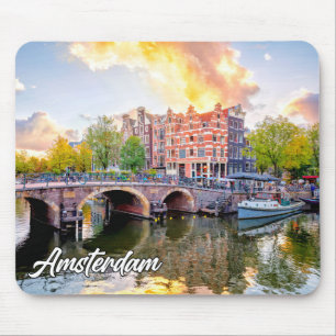 Stadt Amsterdam, Niederlande Mousepad