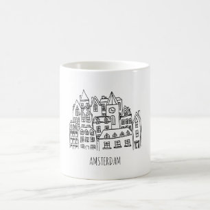 Stadt-Andenken-Orange Amsterdams niederländische Kaffeetasse