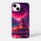 Stadt Anime iPhone Hülle (Rückseite)