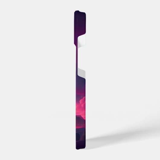 Stadt Anime iPhone Hülle (Linke Seite)