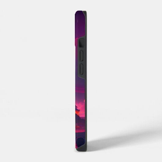 Stadt Anime iPhone Hülle (Linke Seite)