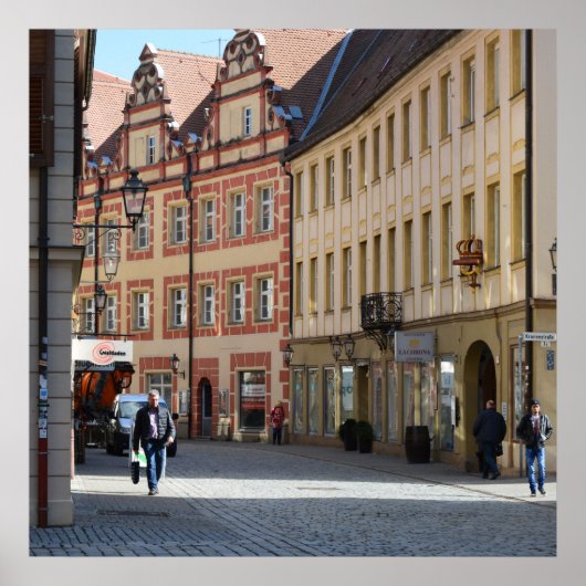 Stadt Ansbach Deutschland Poster (Vorne)