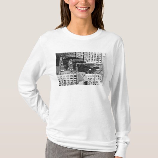 Stadt-Ansicht Portlands, Oregon der 6. Allee T-Shirt (Vorderseite)