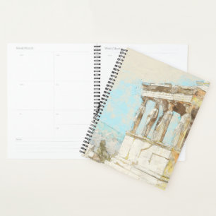 Stadt Athen Kunstplaner Vintage Reise Planer