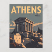 Stadt Athen Postkarte (Vorderseite)