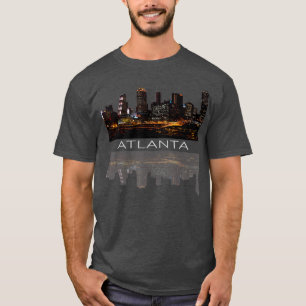 Stadt Atlanta Nightlife Georgia Skyline Cityscap T-Shirt