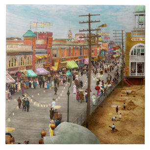 Stadt - Atlantic City NJ - Steel Pier 1909 Fliese