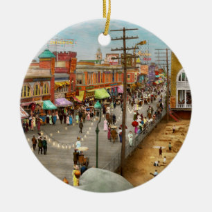 Stadt - Atlantic City NJ - Steel Pier 1909 Keramik Ornament