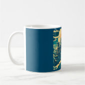 Stadt Atlantis 2 - Holzschnitt Kaffeetasse (Links)