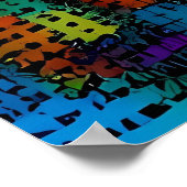 Stadt auf dem Hügel Poster (Ecke)