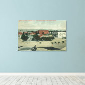 Stadt auf der Südpazifikroute Shasta Leinwanddruck (Insitu (Holzboden))