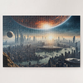 Stadt auf einem anderen Planeten Puzzle