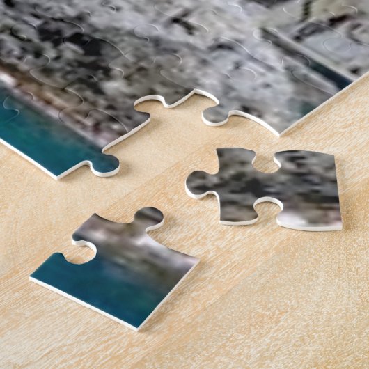 Stadt auf einer Klippe Puzzle (Seite)