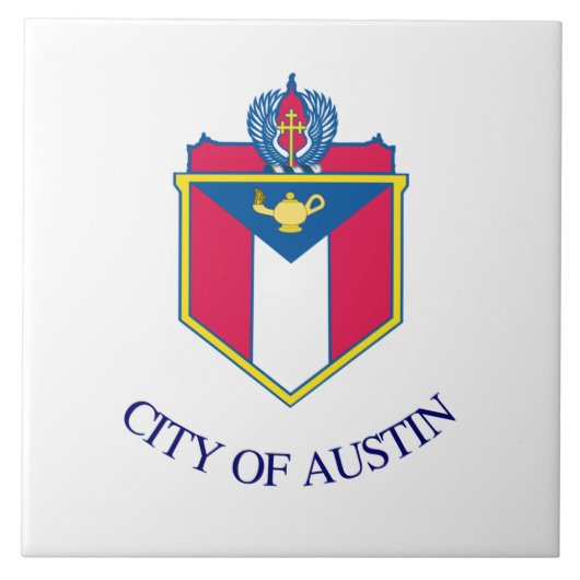 Stadt Austin (Texas) Fliese (Vorderseite)