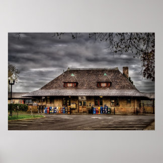 Stadt - Bahnhof Poster