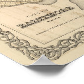 Stadt Baltimore, Maryland Poster (Ecke)