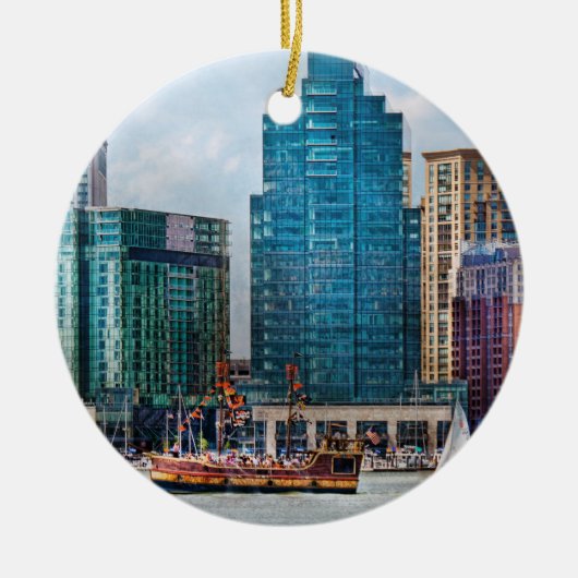 Stadt - Baltimore MD - Hafen Ost Keramikornament (Vorne)