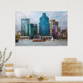 Stadt - Baltimore MD - Hafen Ost Poster (Küche)