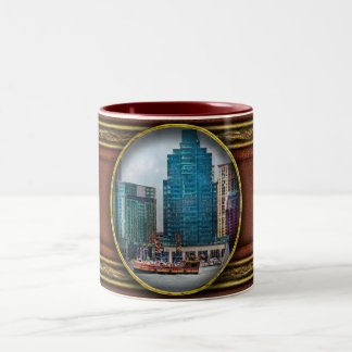 Stadt - Baltimore MD - Hafen Ost Zweifarbige Tasse