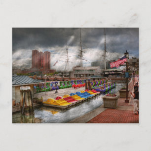 Stadt - Baltimore MD - Modernes Maryland Postkarte