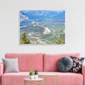 Stadt Banff vom Gipfel des Schwefelberges Leinwanddruck (Insitu (Wohnzimmer))