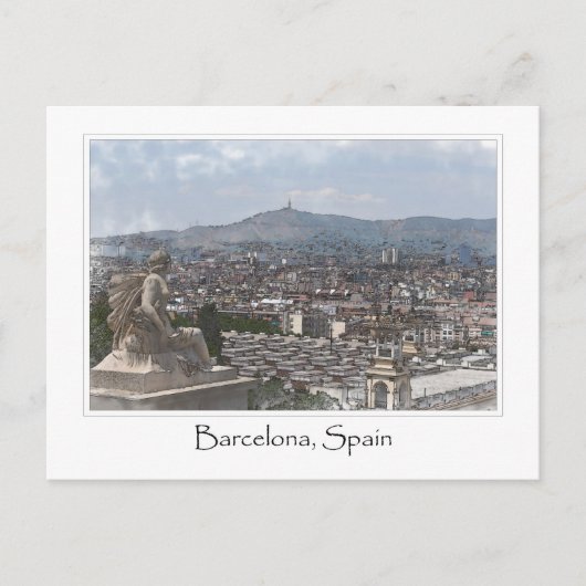 Stadt Barcelona Spanien Stadtbild Postkarte (Vorderseite)