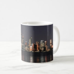 Stadt bei Nacht Kaffeetasse