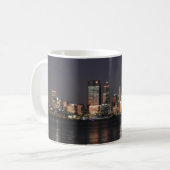 Stadt bei Nacht Kaffeetasse (Vorderseite Links)