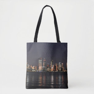 Stadt bei Nacht Tasche