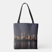 Stadt bei Nacht Tasche (Rückseite)