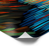 Stadt bei Sonnenuntergang; Vincent Van Gogh Style Poster (Ecke)