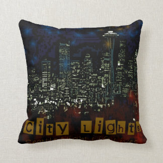 Stadt beleuchtet Amerikaner MoJo Kissen
