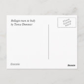 Stadt Bellagio, Italien Postkarte (Rückseite)