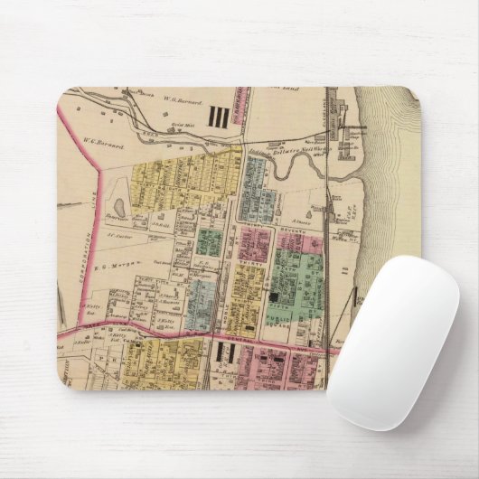 Stadt Bellaire, Ohio Mousepad (Mit Mouse)