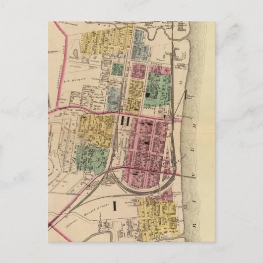 Stadt Bellaire, Ohio Postkarte (Vorderseite)