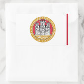 Stadt Bergen - Norwegisches Symbol Rechteckiger Aufkleber (Tasche)