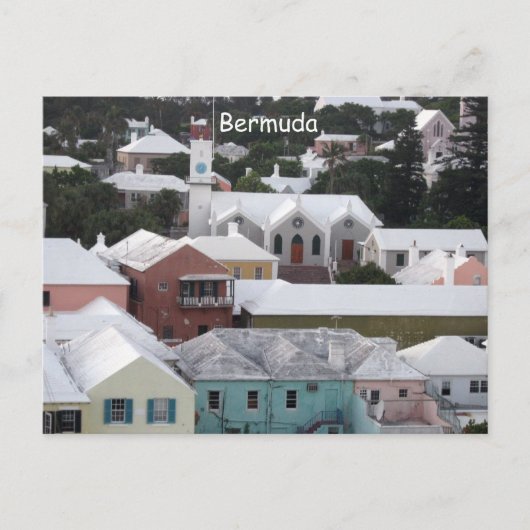 Stadt Bermuda Postkarte (Vorderseite)